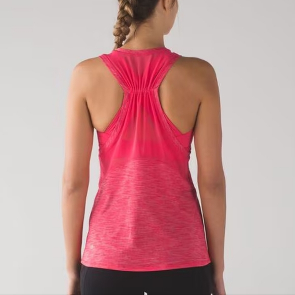 Lululemon Work The Circuit Red Pink Racerback Tank Top - Picture 1 of 7